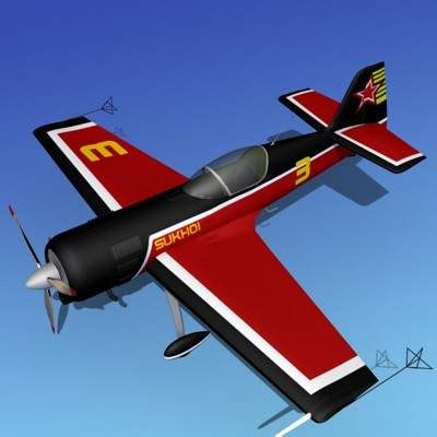 Sukhoi SU-26 Aerobat V05 3D Model by Dreamscape Studios