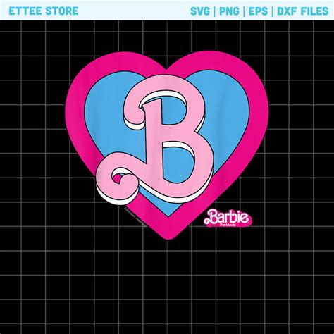 Barbie Logo Heart Vintage Svg, Barbie Svg, Malibu Svg - Inspire Uplift