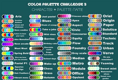 Image result for palette challenge | Paletas de pintura, Paletas de ...