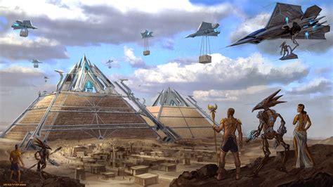 pyramid, Fantasy Art, Futuristic Wallpapers HD / Desktop and Mobile ...