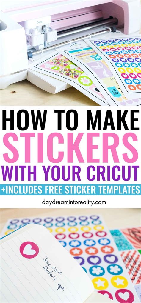 How to Make Stickers with your Cricut +Free Sticker Layout Templates | How to make stickers ...