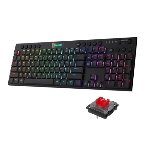 REDRAGON MECHINCAL HORUS WIRELESS GAMING KEYBOARD RED SWITCHES ...