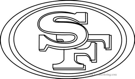 SF 49ers Logo Coloring Pages - Free Printable Coloring Pages