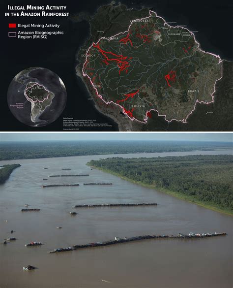 Combating Illegal Gold Mining in the Amazon Rainforest With Maxar’s…