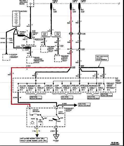 Headlight Wiring Diagram 1995 Chevy Truck