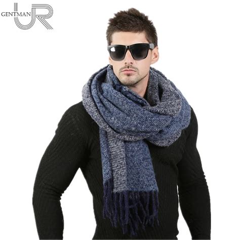 Newest 70cm*200cm Men Fashion Design Scarves Men Winter Wool Knitted Cashmere Scarf Couple's ...