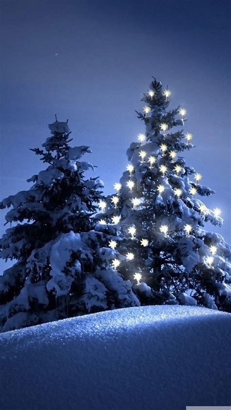 Snow-christmas-tree-winter-iPhone-6-wallpaper | Wallpaper iphone christmas, Christmas tree ...