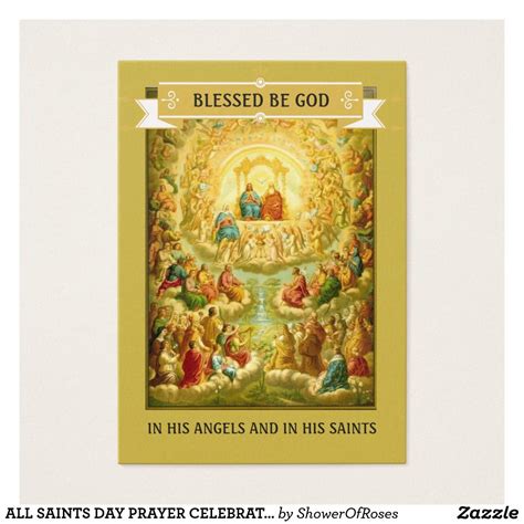 ALL SAINTS DAY PRAYER CELEBRATION HOLY CARDS All Saints Day Prayer, Saints Days, Catholic ...