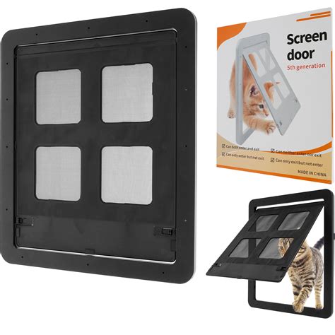 RELAX DREAM Cat Screen Door Plastic Pet Door Lockable Small Dog Door ...