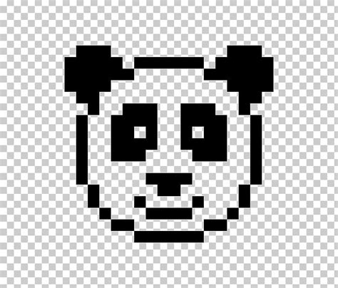 Minecraft Giant Panda Pixel Art Drawing PNG, Clipart, Art, Black, Black And White, Cuteness ...