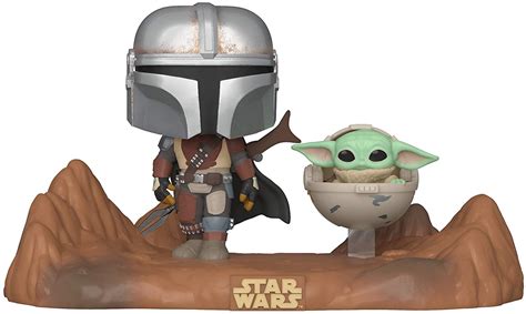 Funko Pop! Star Wars: Mandalorian - Mandaloriano com Grogu ''Baby Yoda ...