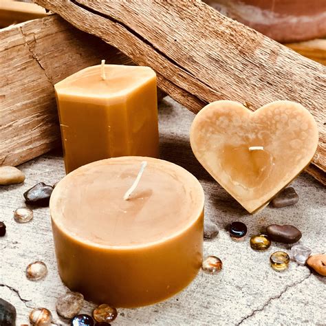 100% pure beeswax heart shaped candle-large 4 heart candle-unique heart beeswax candles-organic ...