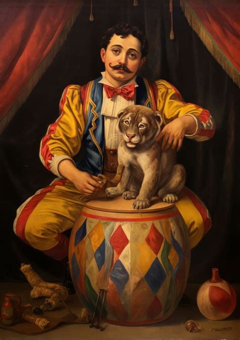 circus animal painting art portrait. | Premium Photo Illustration - rawpixel