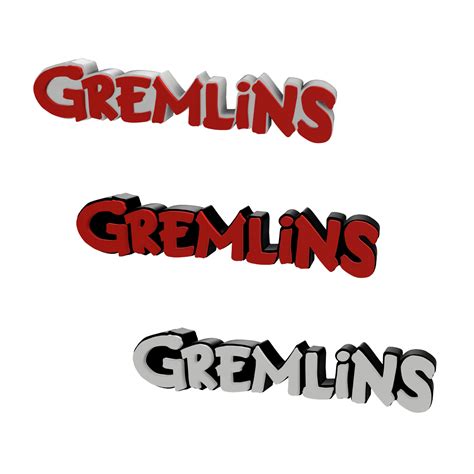 STL file 3D MULTICOLOR LOGO/SIGN - Gremlins・3D print model to download ...