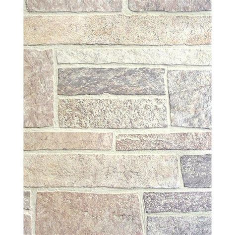 Shop 47.75-in x 7.98-ft Embossed Canyon Stone Hardboard Wall Panel at ...