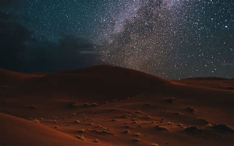 Download wallpaper 1440x900 desert, night, milky way, starry sky ...