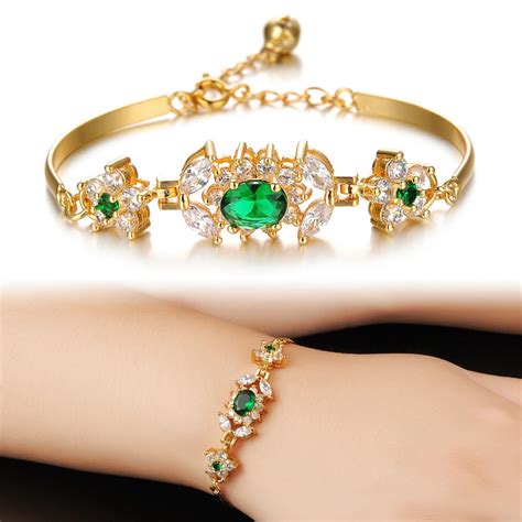 18 Best Gold Gemstone Bracelets Designs