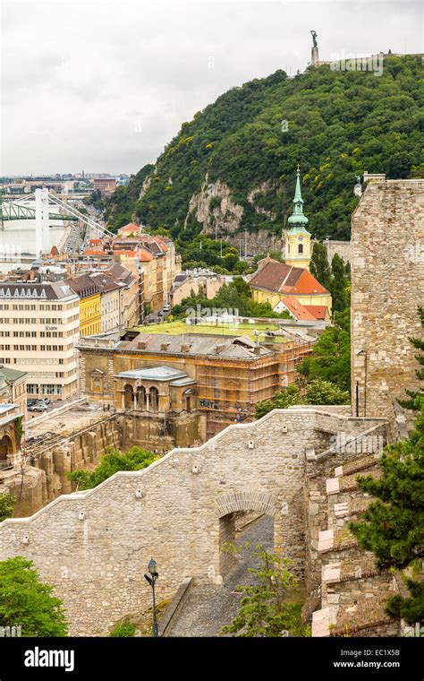 Gellert Hill view with Elizabeth Bridge Stock Photo - Alamy