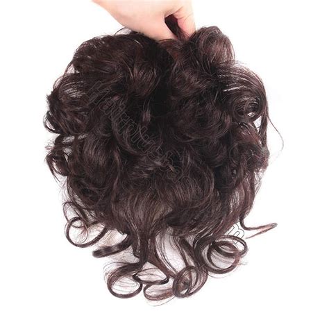 Curly Human Hair Topper Clip in/on Hair Pieces for Women with Thinning Hair or Hair Loss