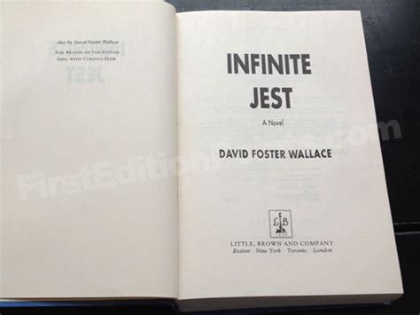 First Edition Criteria and Points to identify Infinite Jest by David Foster Wallace