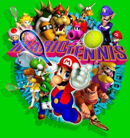 Mario Tennis 64 (Nintendo 64) Artwork including characters, advertising posters and more