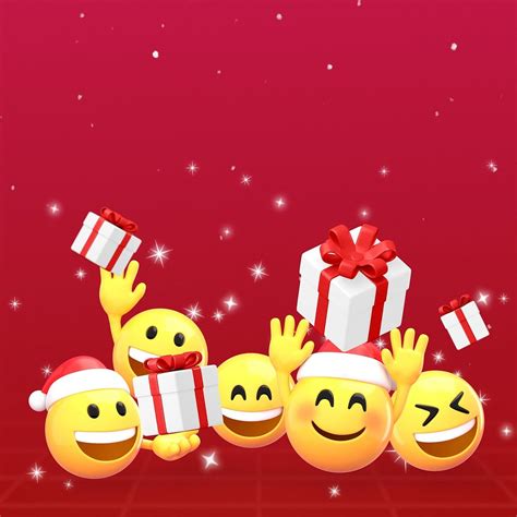 Christmas presents background, 3D emoji | Premium Photo - rawpixel