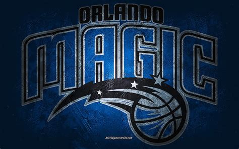 Orlando Magic, American basketball team, blue stone background, Orlando ...