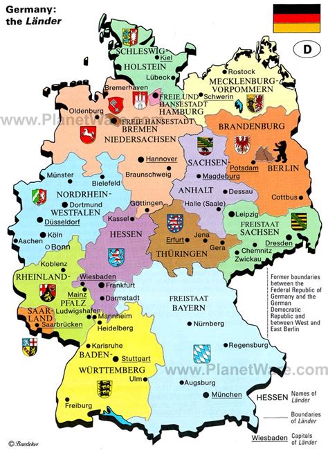 Map of Germany: the Länder | PlanetWare