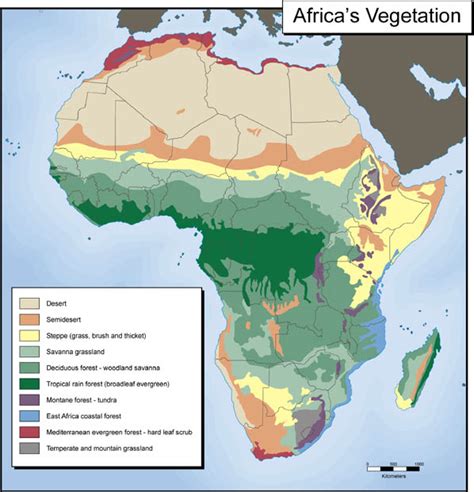 Savanna Africa Map