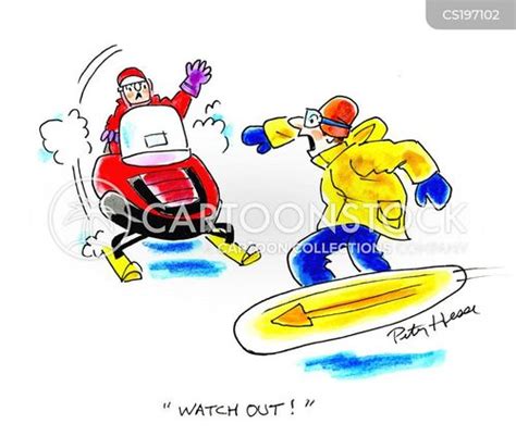 Snowmobile Cartoons and Comics - funny pictures from CartoonStock