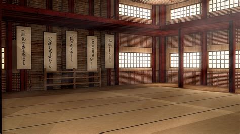 Martial Arts Dojo Interior | Daz 3D