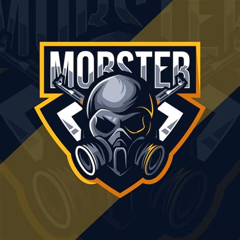 Premium Vector | Mobster mascot logo esport template design