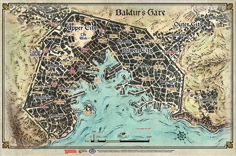 Baldur's Gate Game Map