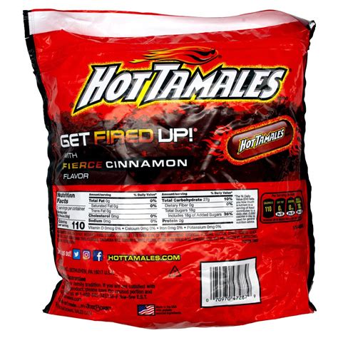 Hot Tamales Fierce Cinnamon Flavored Chewy Candies — Snackathon Foods