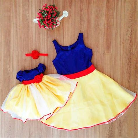 Lindo vestido da branca de neve da moda tal mãe tal filha da Liminha ...