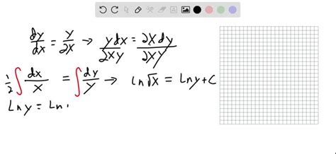 SOLVED:(a) Sketch some typical integral curves of the differential equation y^'=y / 2 x. (b ...