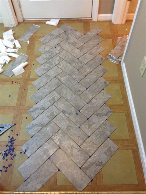 How To Lay Tile In A Herringbone Pattern