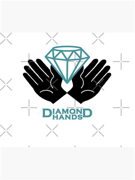 "Diamond Hands Crypto Logo Design" Poster for Sale by surrile | Redbubble