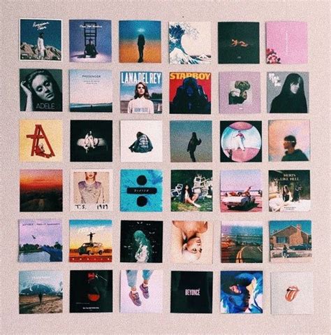 50 Album Cover Collage Kit [Digital File] in 2022 | Cute bedroom decor, Retro room, Indie room decor