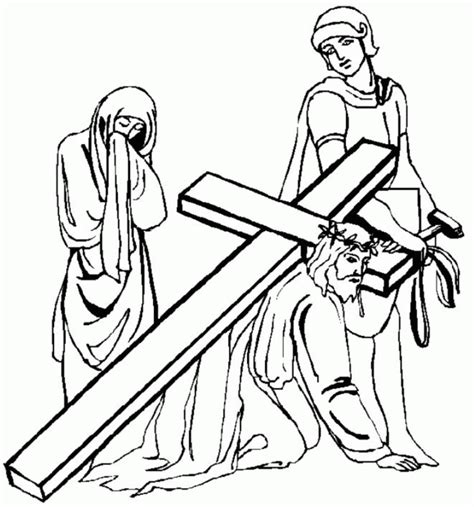 Free Coloring Pages Stations Of The Cross - ClipArt Best