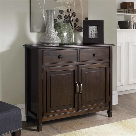 Simpli Home Connaught 2 Drawers and 2 Door Entryway Storage Cabinet ...