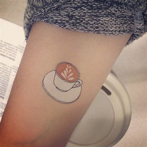 Beautiful coffee cup tattoo