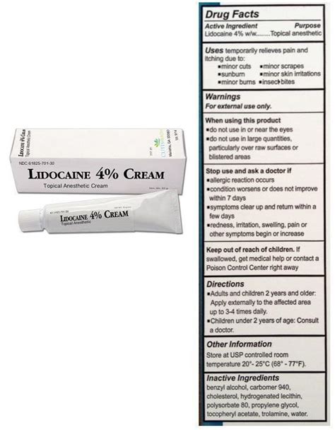 Lidocaine 4% Cream (cream) Galt Pharmaceuticals LLC