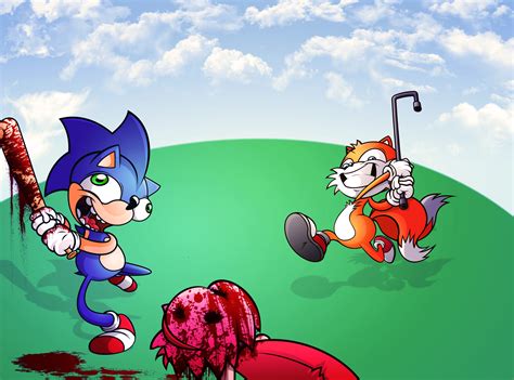 Sonic and Tails hitting on Amy by MisterDavey on DeviantArt