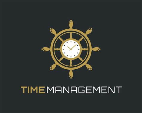 Premium Vector | Time management logo.