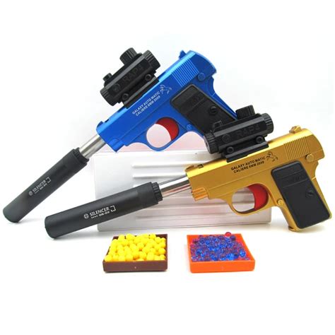 Mini Toy Guns Kids Outdoor Fun Game Shooter Toy Christmas Gift Air Pistol Can Emit Soft Bullets ...