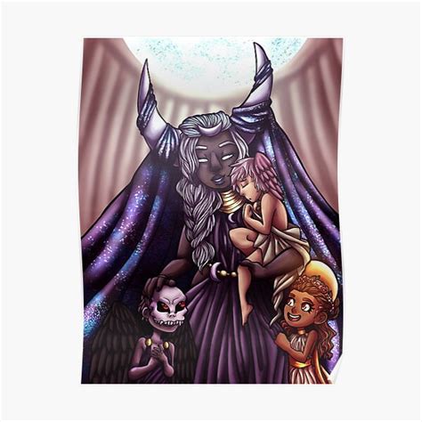 "Nyx and Her Children" Poster for Sale by Auraarts | Redbubble