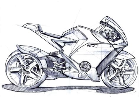 EV-0 RR by Mark Wells at Coroflot.com | Bike drawing, Motorcycle drawing, Bike sketch