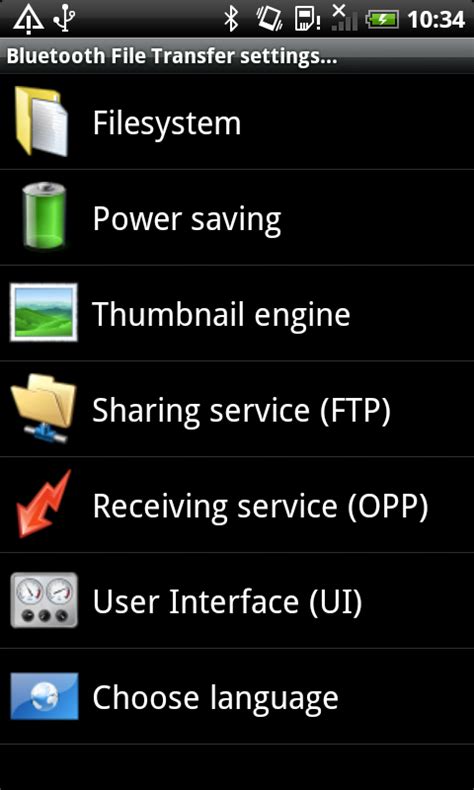 Android Bluetooth File Transfer - Just mobile phone