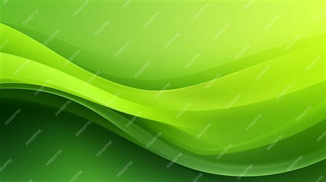 Premium AI Image | A green abstract wave background